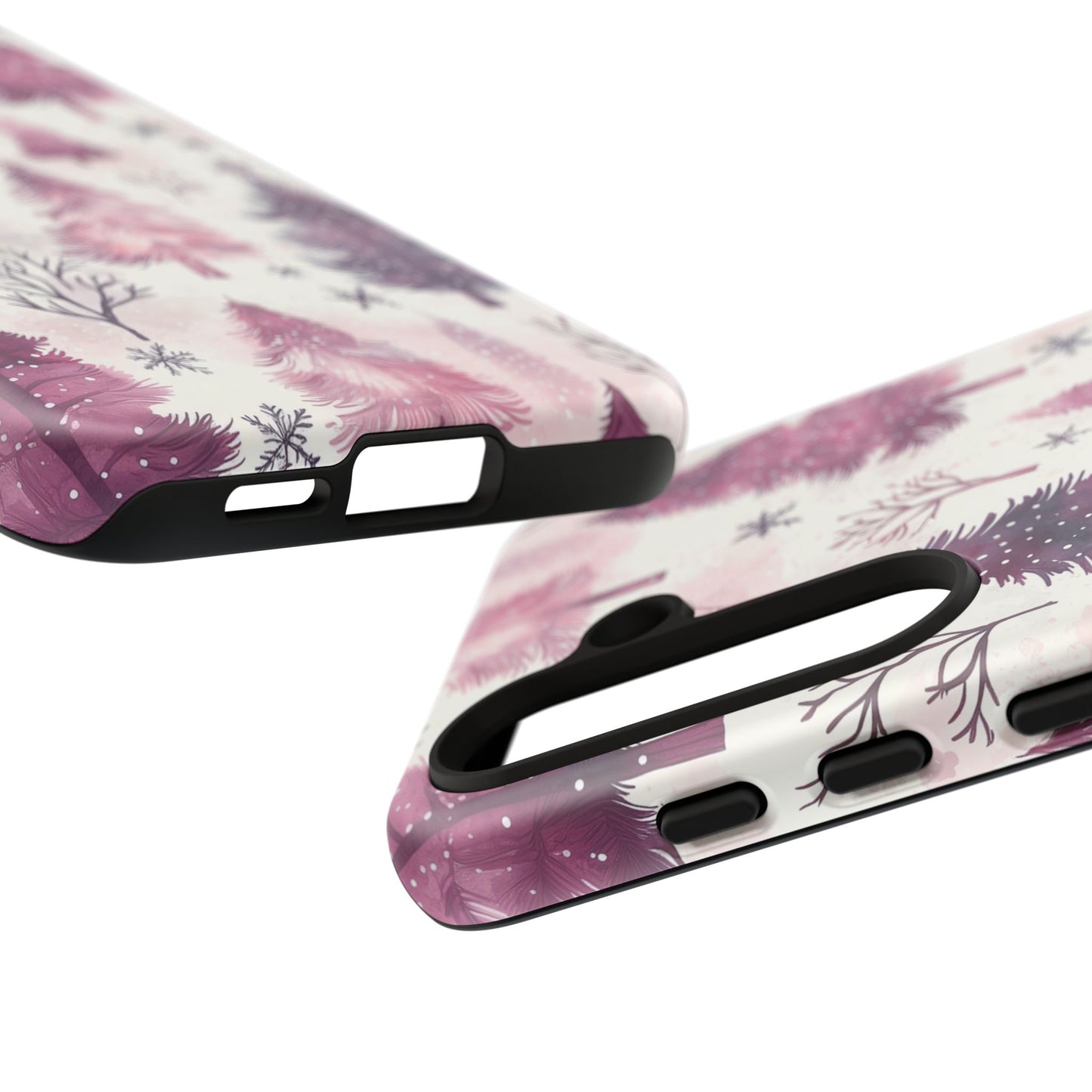 Winter Wonderland Purple Christmas Trees –Samsung Galaxy Series Case