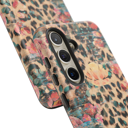 Rustic Floral Leopard - Samsung Galaxy Series Case