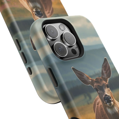 Rustic Meadow Deer – MagSafe iPhone Case