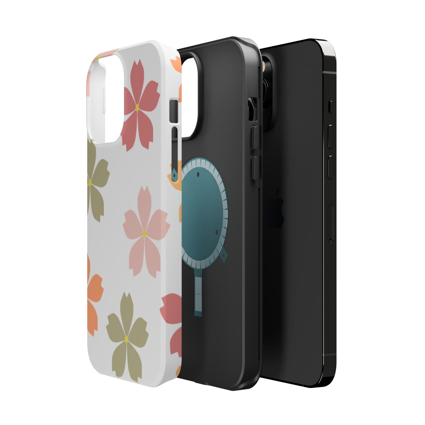 Pastel Sakura Blossom Tough MagSafe iPhone Case – Durable Design with Soft Matte Finish