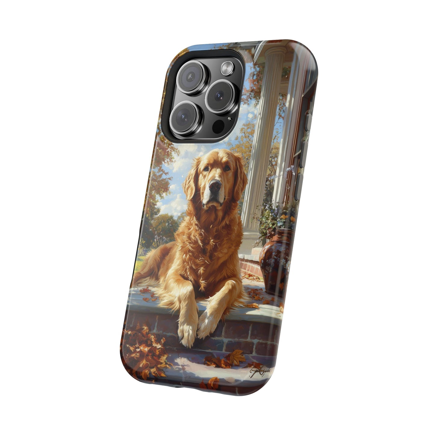 Golden Retriever Autumn Serenity - MagSafe iPhone Series Case