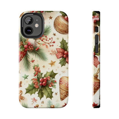 Classic Christmas Stocking & Ornaments Pattern – iPhone Series Case