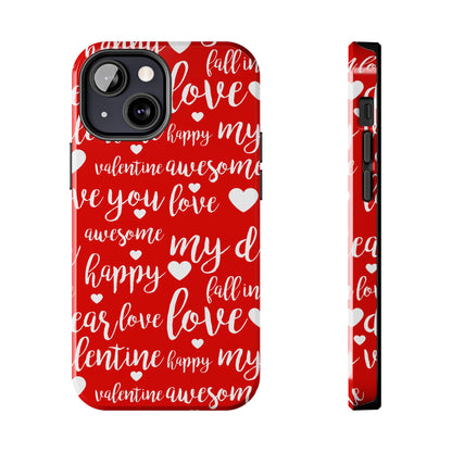 Valentine Words Pattern – iPhone Case