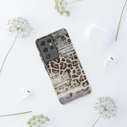 Rustic Leopard Wood Print - iPhone Series Case