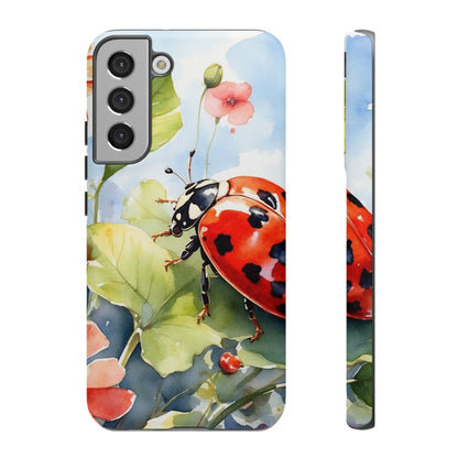 Watercolor Ladybug & Poppy Fields - Samsung Galaxy Case