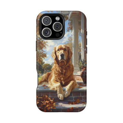 Golden Retriever Autumn Serenity - MagSafe iPhone Series Case