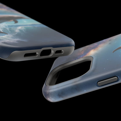 Dolphin Galaxy Splash - MagSafe-Compatible Case