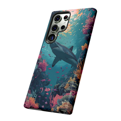 Ocean Shark Coral Reef iPhone Case