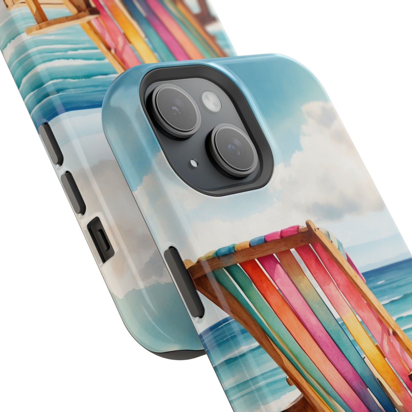 Vibrant Beach Escape MagSafe iPhone Case – Summer Vibes Design