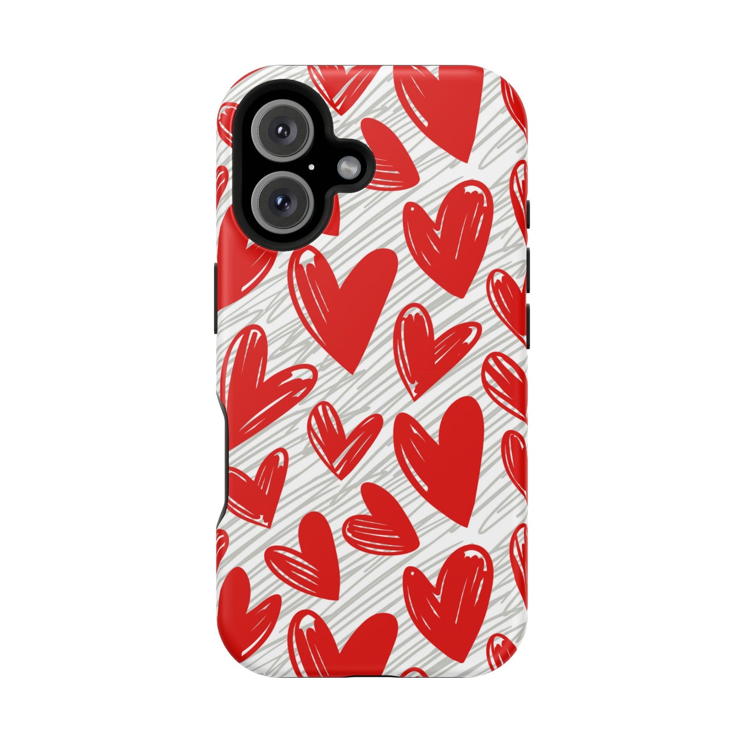 MagSafe Case: Whimsical Heart Doodle