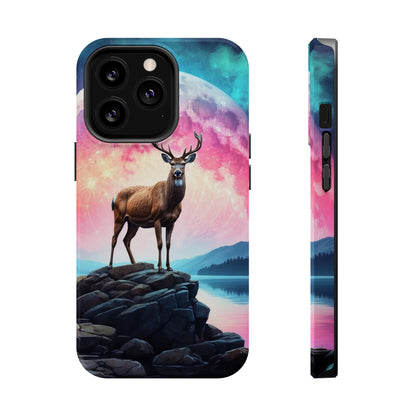 Vibrant Stag in Bloom – MagSafe iPhone Case