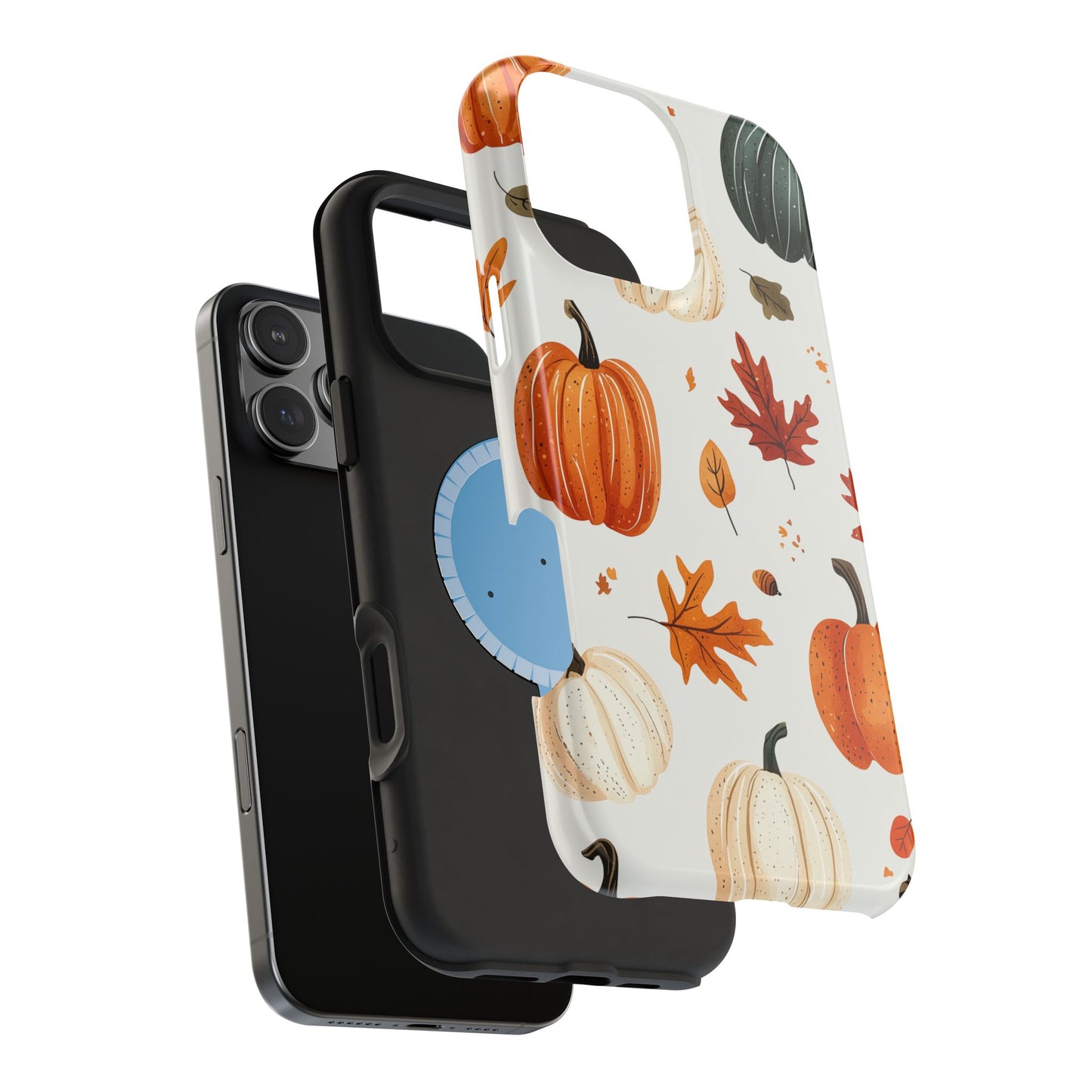 Autumn Pumpkin MagSafe iPhone Case – Fall Leaves and Harvest Design