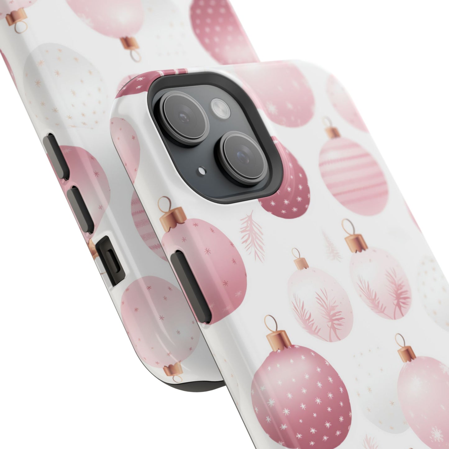 MagSafe iPhone Case: Merry in Pink – Christmas Balls