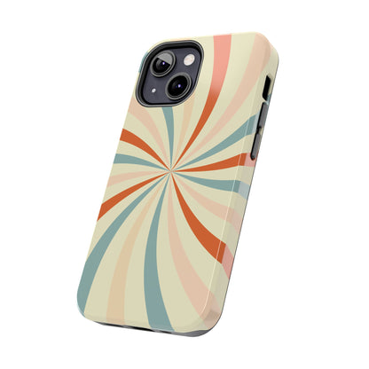 Retro Swirl iPhone Case – Durable, Vintage-Inspired Design with Dual-Layer Protection