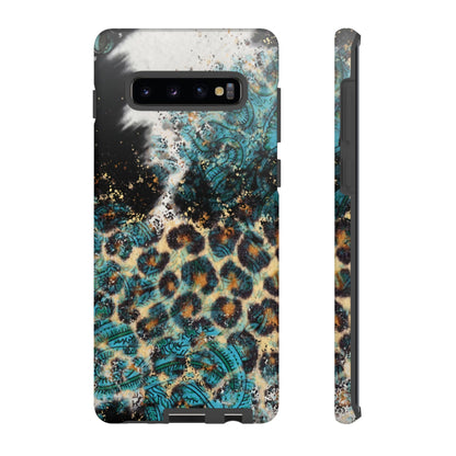 Turquoise Paisley Cowhide Leopard - Samsung Galaxy Series Case