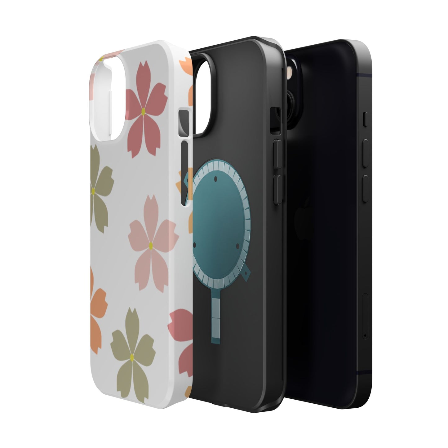 Pastel Sakura Blossom Tough MagSafe iPhone Case – Durable Design with Soft Matte Finish