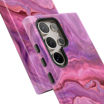 Lavender Dreamscape – Samsung Galaxy Case with Purple & Pink Marble Art