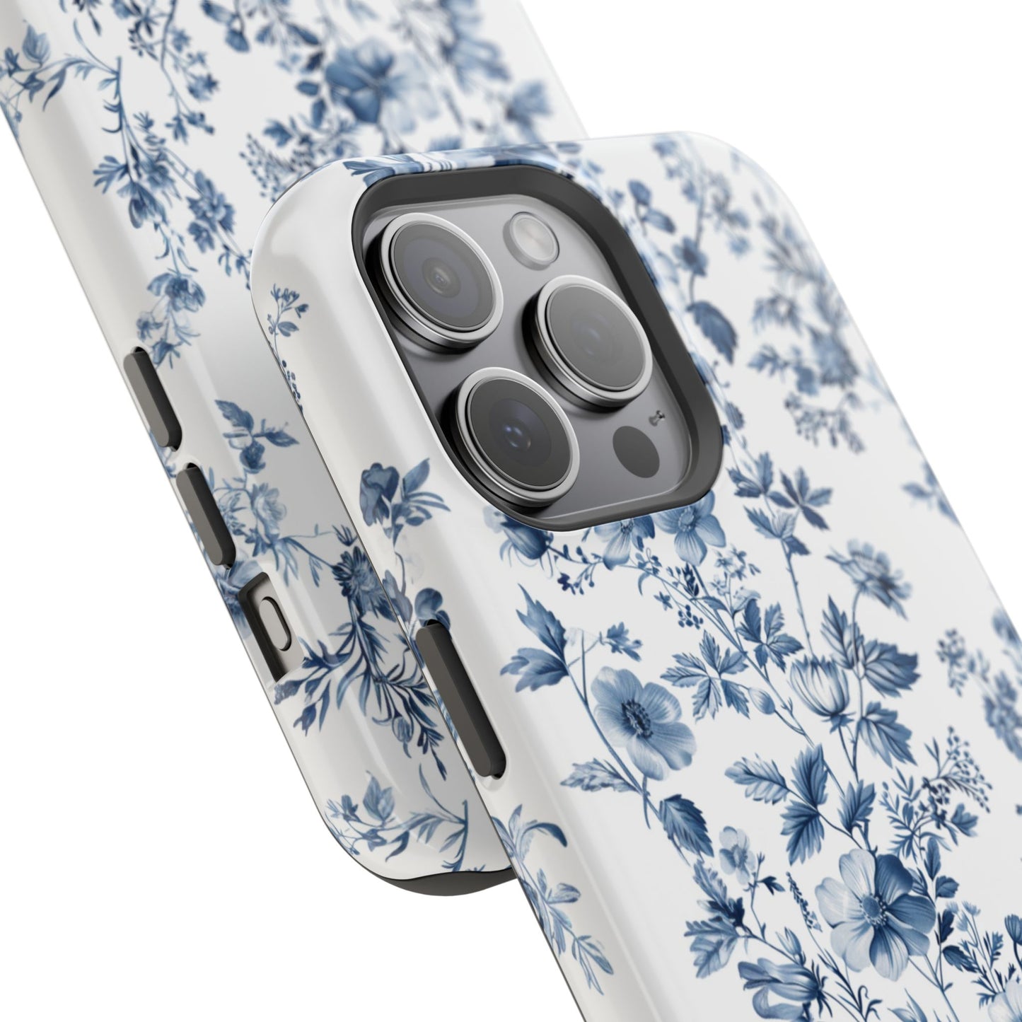 Enchanted Garden Blue Toile iPhone Case