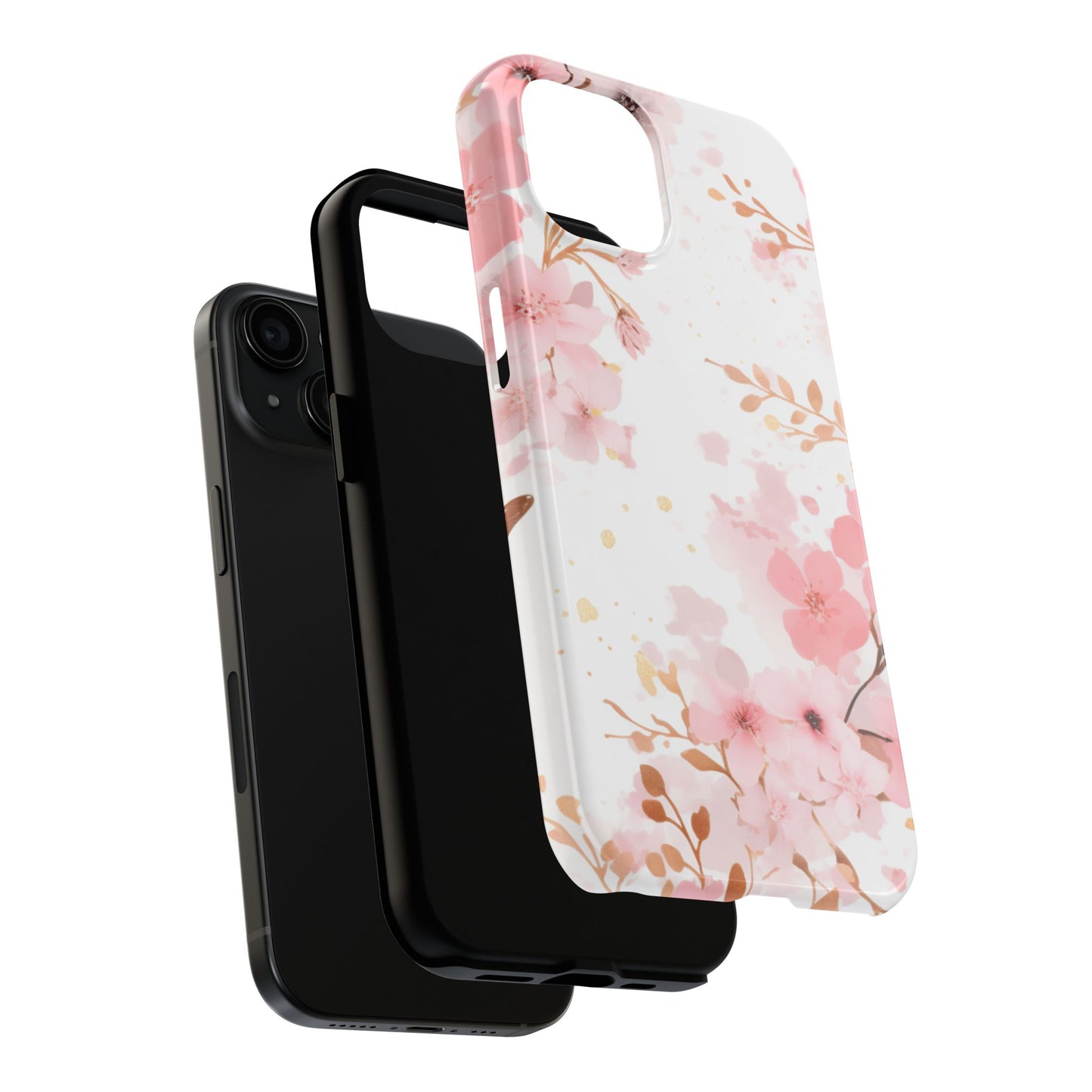 Soft Pink Cherry Blossom iPhone Case – Elegant Floral Design