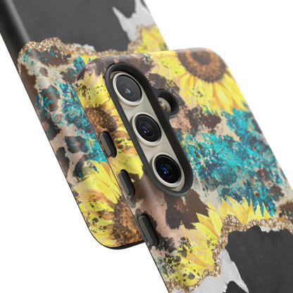 Rustic Sunflower Leopard Glam - Samsung Galaxy Series Case