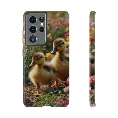 Charming Ducklings in Floral Garden - Samsung Galaxy Case