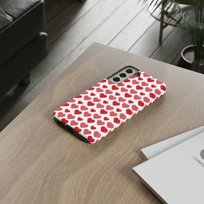 Red & Polka Dot Hearts Samsung Case