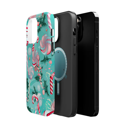 Candy Cane & Peppermint Holiday Delight – MagSafe iPhone Series Case