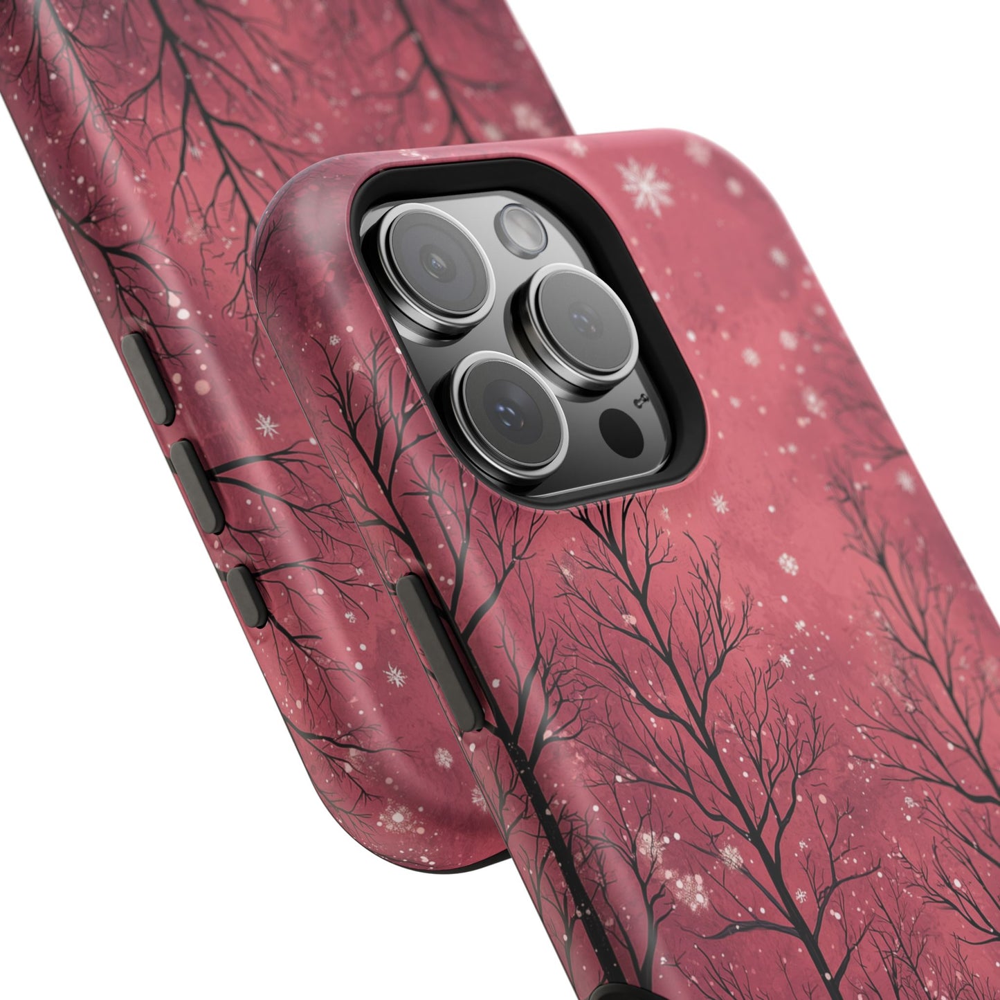 Pink Winter Twilight Forest - MagSafe iPhone Series Case