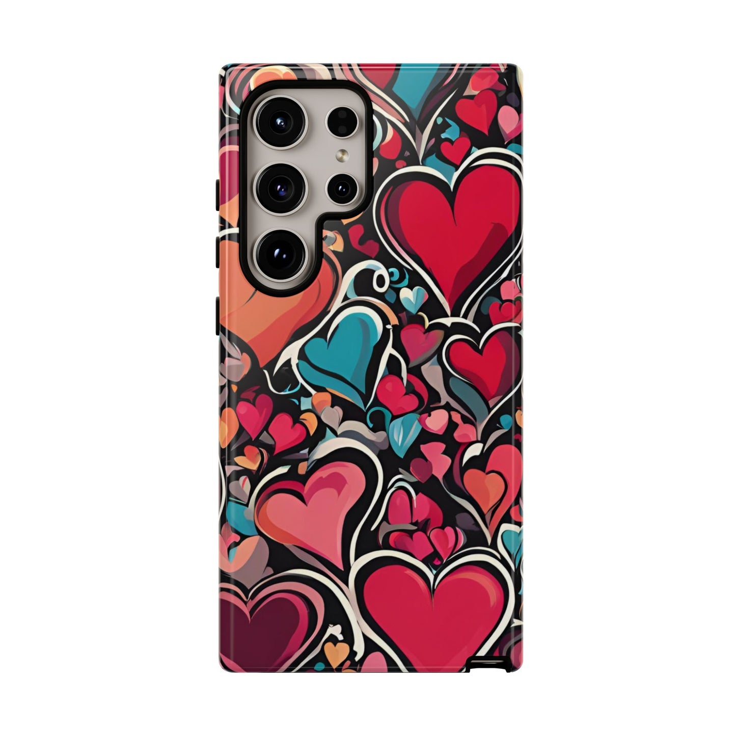 Vibrant Multicolor Heart Art – Samsung Galaxy Case