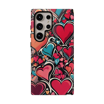 Vibrant Multicolor Heart Art – Samsung Galaxy Case