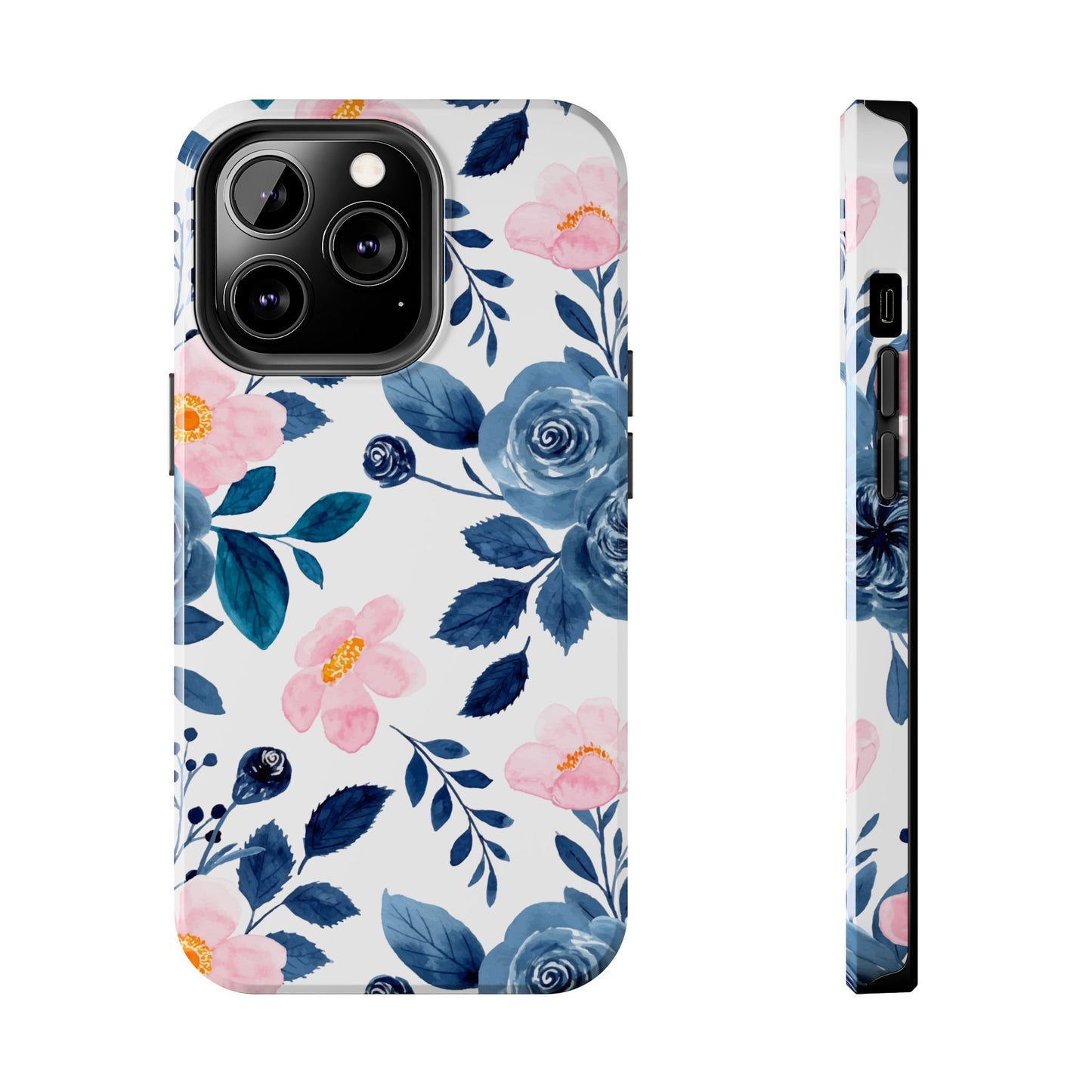 Pastel Garden Charm – iPhone Series Case with Watercolor Flowers