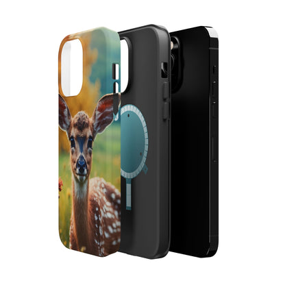 MagSafe-Compatible iPhone Case – Golden Meadow Fawn