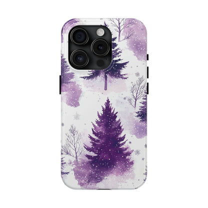 Purple Snowy Forest - iPhone Series Case