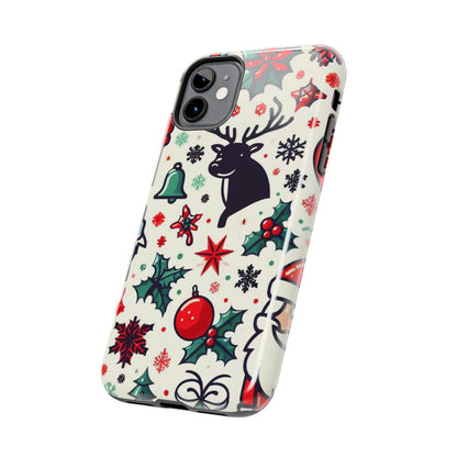 Cartoon Christmas Cheer – iPhone Case