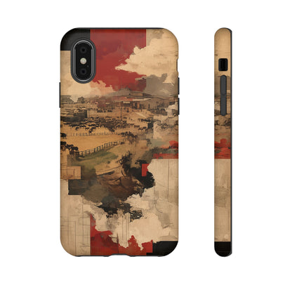 Vintage Abstract iPhone Case - Rustic Art Protective Cover