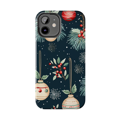 Elegant Christmas Ornaments and Pine - iPhone Series Case