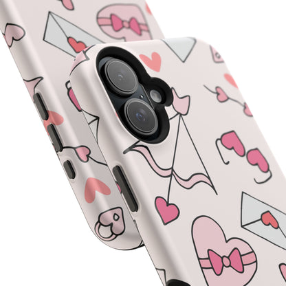 Valentine's Day Scribbles MagSafe iPhone Case