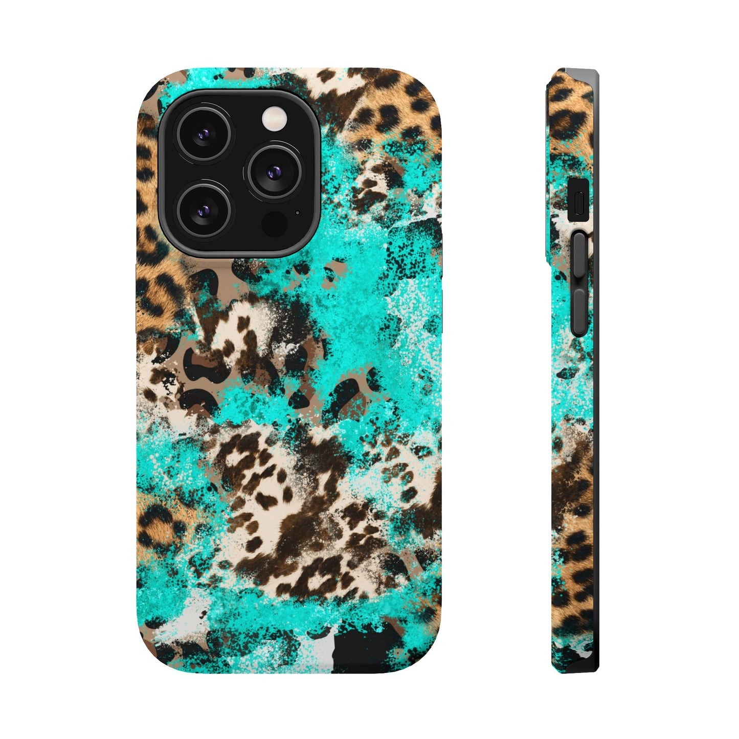 Aqua Splash Leopard - MagSafe iPhone Series Case