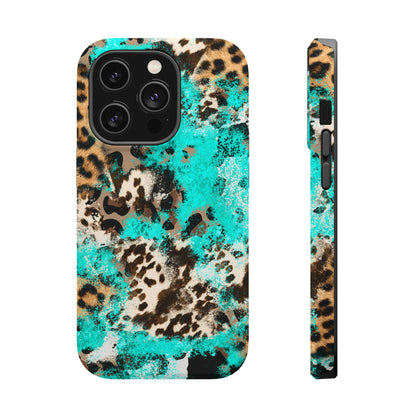 Aqua Splash Leopard - MagSafe iPhone Series Case