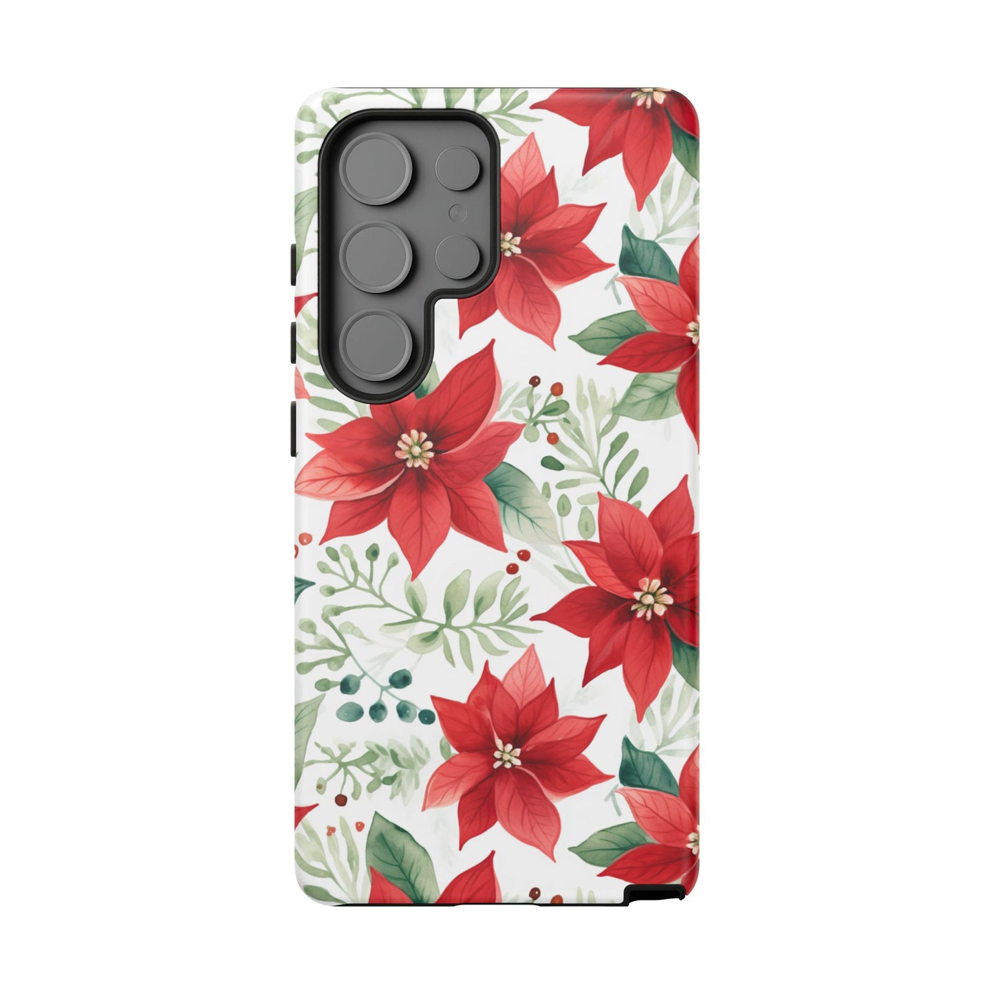 Festive Poinsettia Holiday Pattern – Samsung Galaxy Series Case