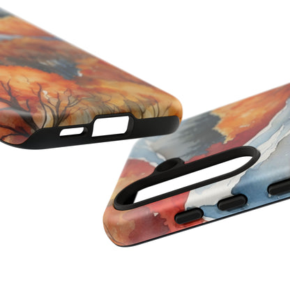 Autumn Mountain Forest Watercolor - Samsung Galaxy Case