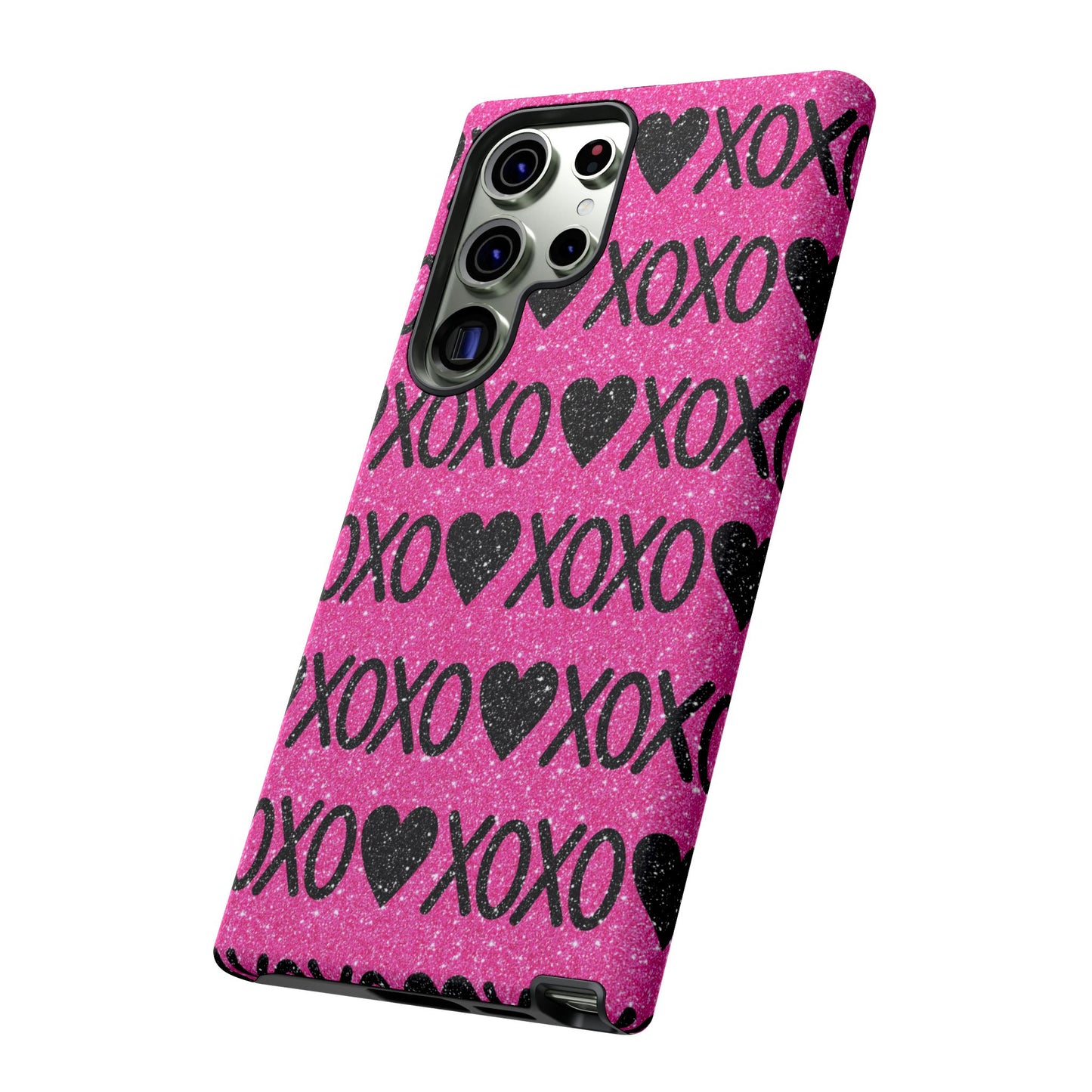 XOXO Glitter Hearts Samsung Case