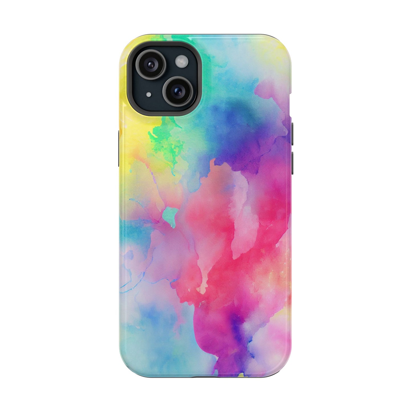 Pastel Watercolor Dream MagSafe iPhone Case – Slim Profile, Glossy Finish