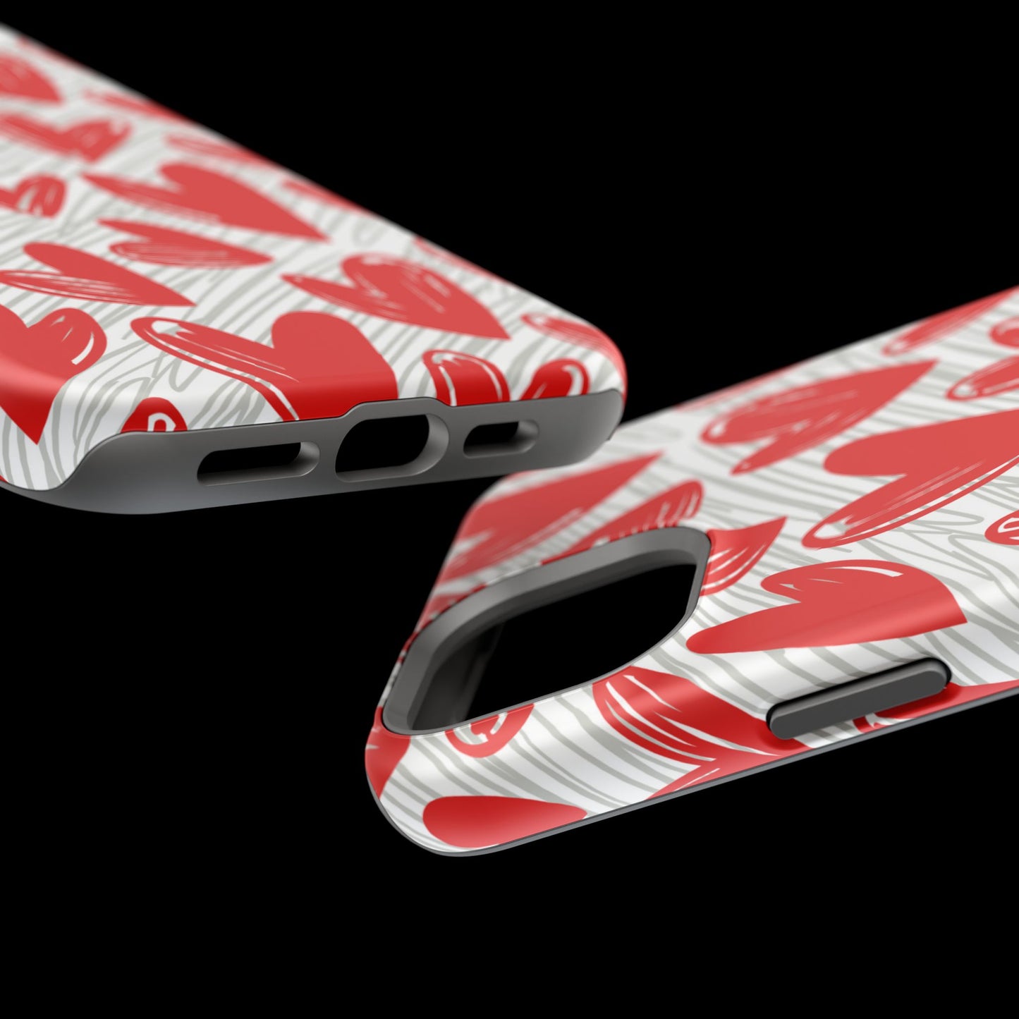 MagSafe Case: Whimsical Heart Doodle