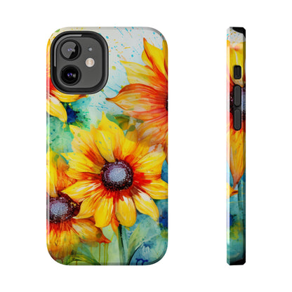 Watercolor Sunflower Splash - iPhone Series Case