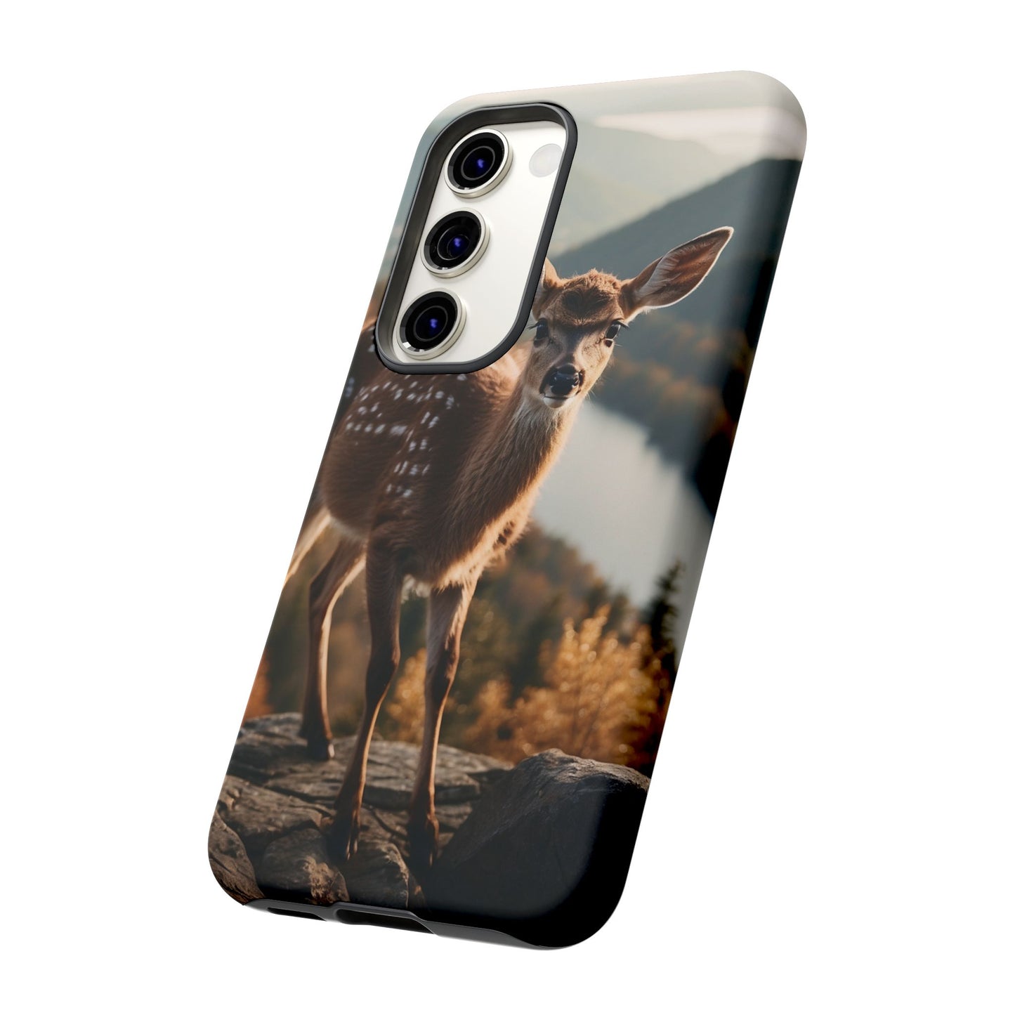 Whimsical Fawn in a Sunlit Forest iPhone Case