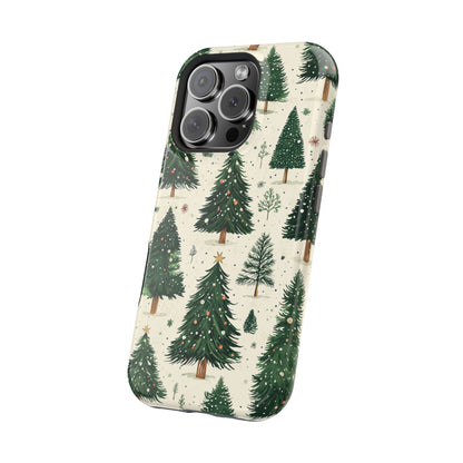 Festive Christmas Tree Forest Pattern – MagSafe iPhone Series Case