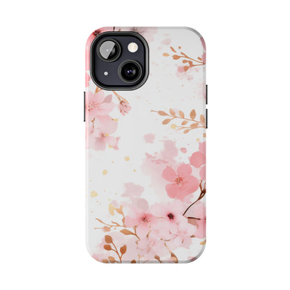 Soft Pink Cherry Blossom iPhone Case – Elegant Floral Design