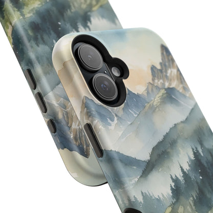 Serene Alpine Forest - MagSafe iPhone Case