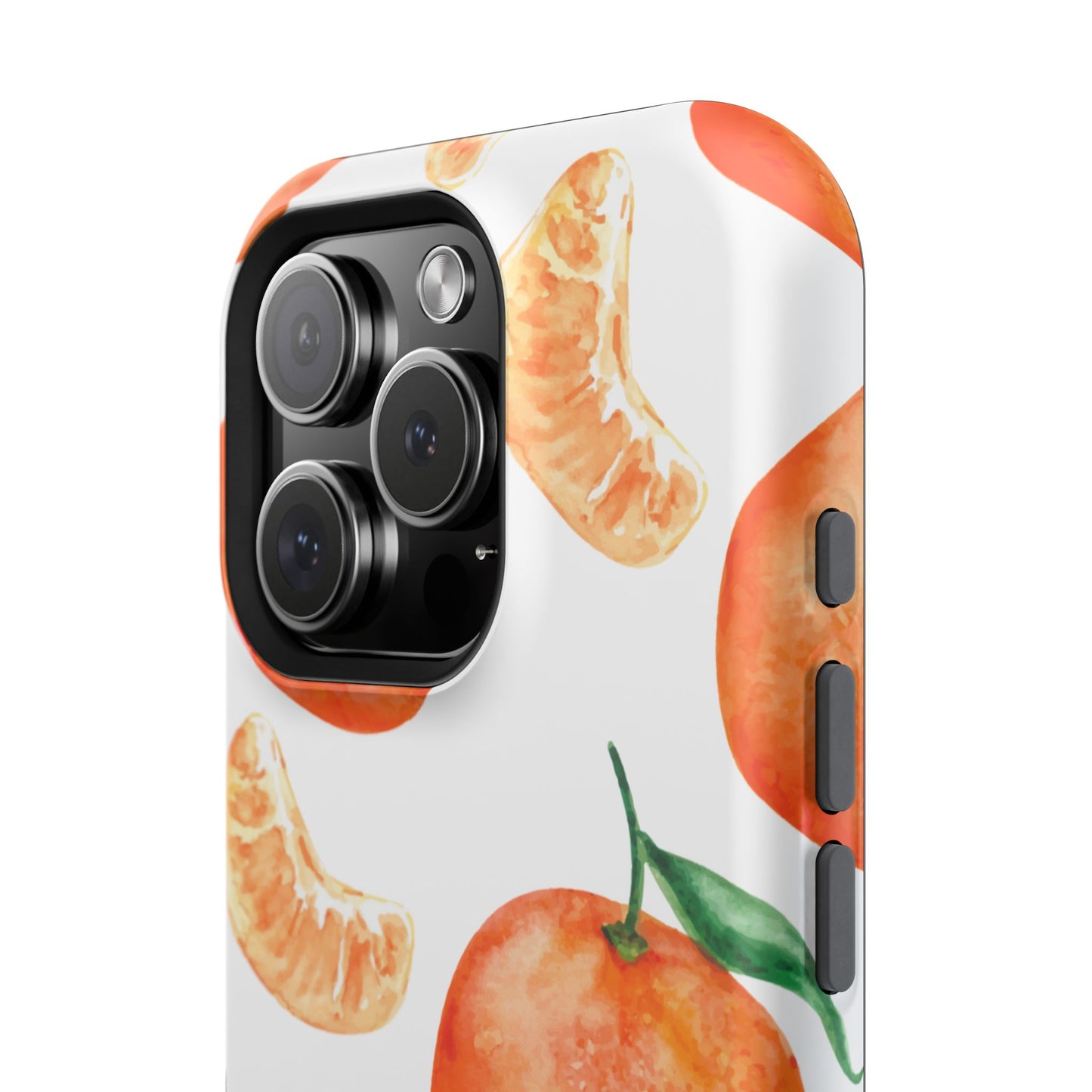 Tangerine Dreams Tough MagSafe iPhone Case – Watercolor Orange Design, Shockproof Dual Protection